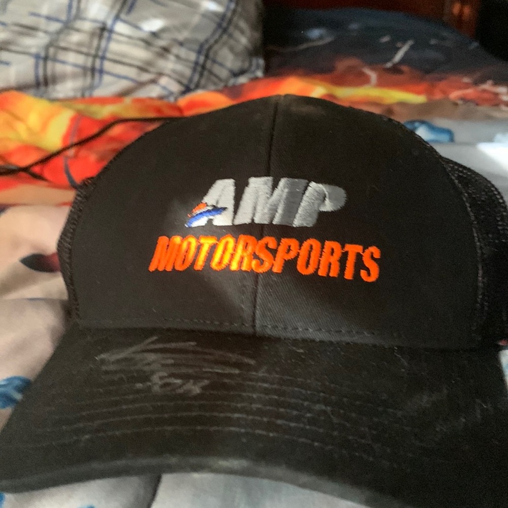 Amp motor sports signed hat